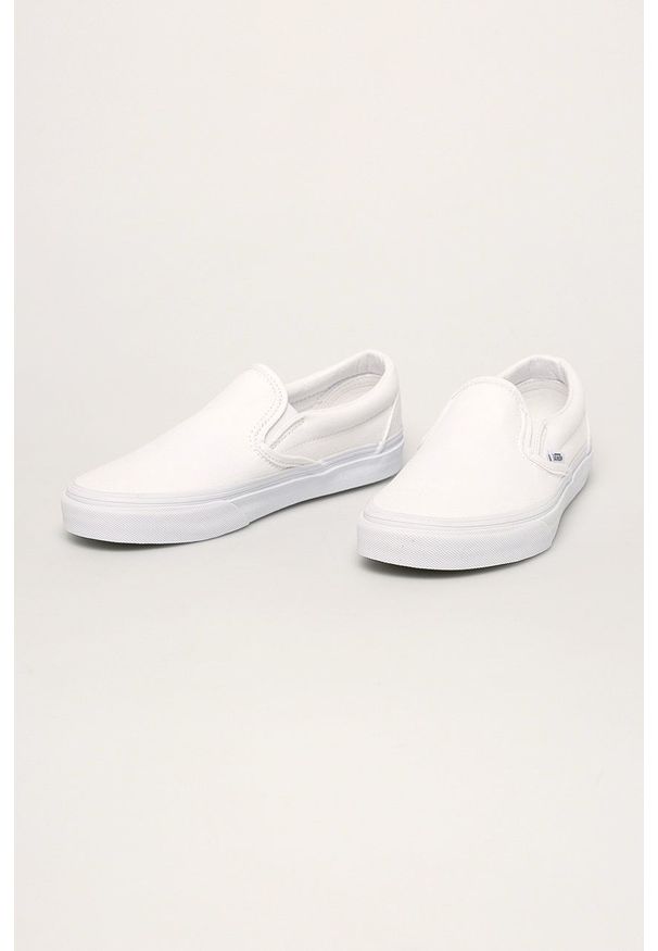 Vans - Tenisówki. Nosek buta: okrągły. Kolor: biały. Materiał: guma. Szerokość cholewki: normalna