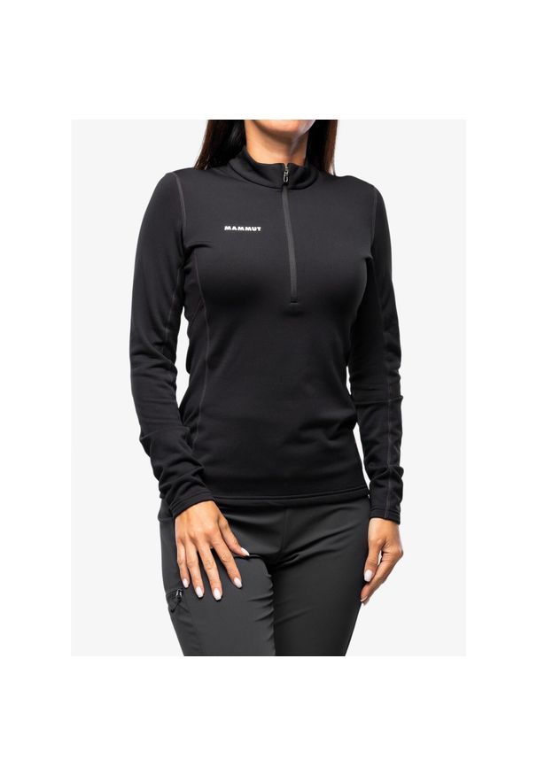 Bluza damska bez kaptura Mammut Aenergy ML Half Zip Pull. Typ kołnierza: bez kaptura. Kolor: czarny