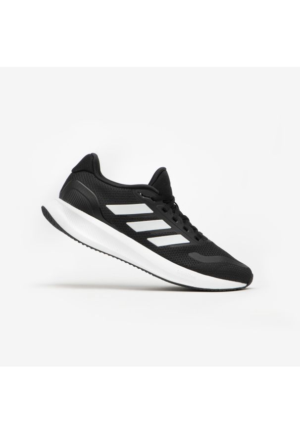 Adidas - Buty do biegania męskie ADIDAS Runfalcon 5. Okazja: na co dzień. Kolor: czarny, biały, wielokolorowy. Materiał: kauczuk, mesh. Szerokość cholewki: normalna. Model: Adidas Cloudfoam. Sport: bieganie