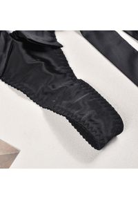 Intica - Komplet bielizny z kokardami i regulowanymi ramiączkami Chrysa. Kolor: czarny. Materiał: materiał #7