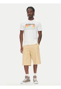 Quiksilver T-Shirt EQYZT08065 Biały Regular Fit. Kolor: biały. Materiał: bawełna