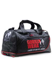 GORILLA WEAR - Jerome Gym Bag - Czarny/Czerwony. Kolor: czerwony, czarny, wielokolorowy. Sport: fitness