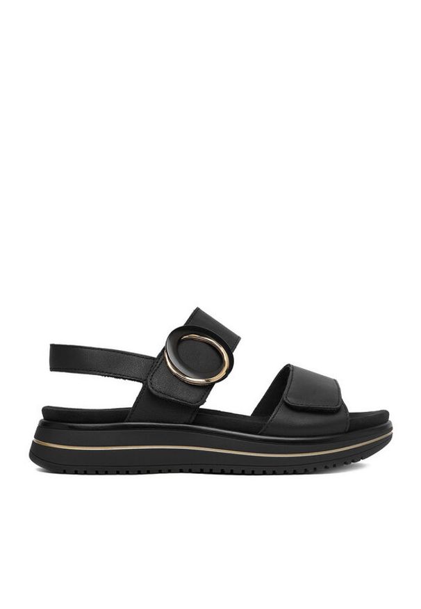 Remonte Sandały CEO-D1J63-00 Czarny. Kolor: czarny. Materiał: skóra, syntetyk