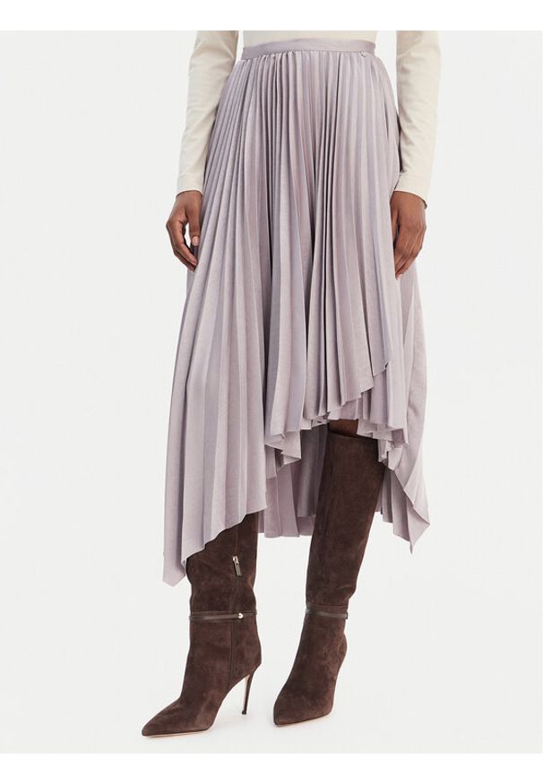 BOSS Spódnica plisowana C_Vlantel 50558807 Fioletowy Regular Fit. Kolor: fioletowy. Materiał: syntetyk