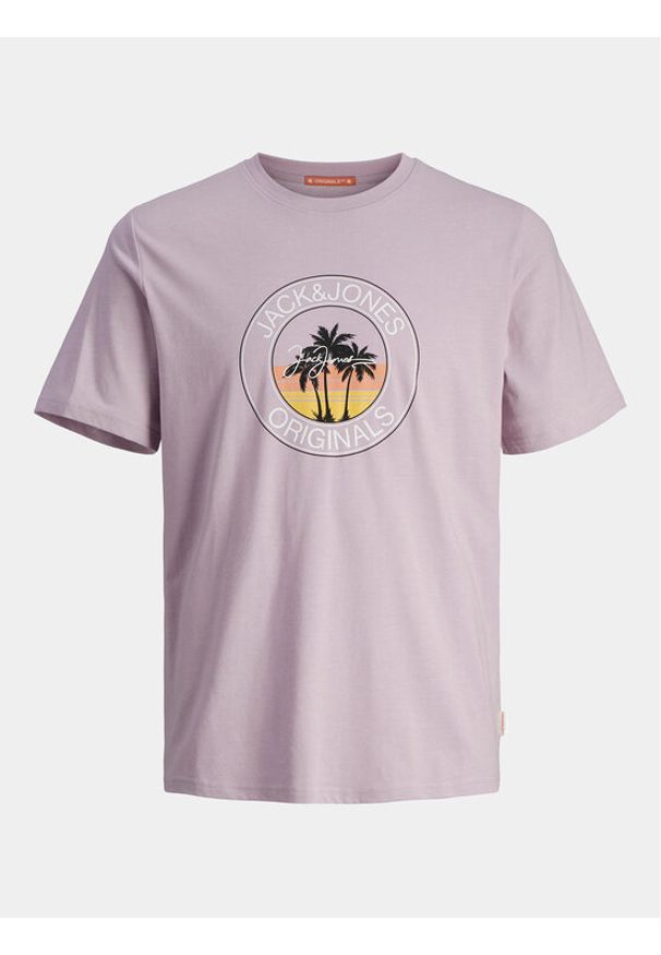Jack & Jones - Jack&Jones T-Shirt Casey 12255238 Fioletowy Standard Fit. Kolor: fioletowy. Materiał: bawełna, syntetyk