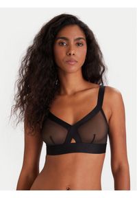 DKNY Biustonosz bezfiszbinowy DK4084 Czarny. Kolor: czarny. Materiał: syntetyk