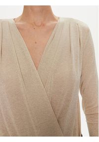 Pinko - PINKO Body Calogero 104464 A29I Beżowy Regular Fit. Kolor: beżowy. Materiał: wiskoza