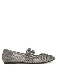 Guess Baleriny FLJKNN FAB02 Srebrny. Kolor: srebrny. Materiał: materiał #1