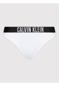 Calvin Klein Swimwear Dół od bikini Classic KW0KW01859 Biały. Kolor: biały. Materiał: syntetyk