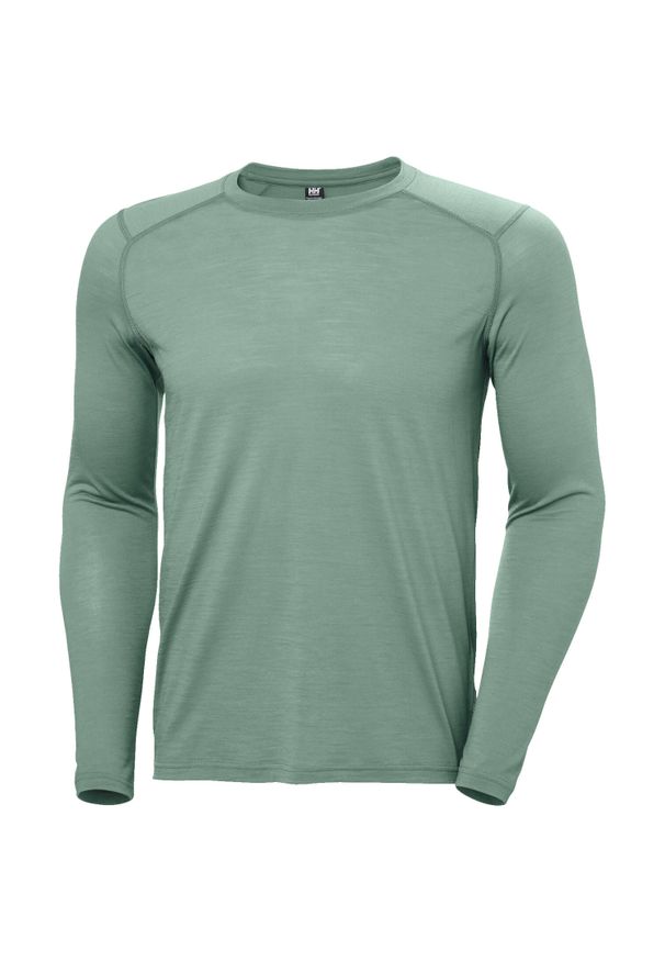 Koszulka techniczna z długim rękawem i okrągłym dekoltem Helly Hansen Durawool. Kolor: zielony. Długość rękawa: długi rękaw. Długość: długie