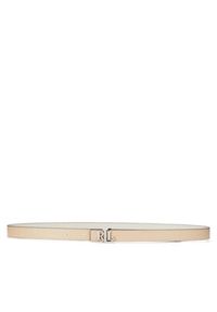Lauren Ralph Lauren - LAUREN RALPH LAUREN Pasek Damski 412883715009 Écru. Materiał: skóra
