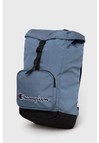 Champion plecak duży z aplikacją. Kolor: niebieski. Wzór: aplikacja
