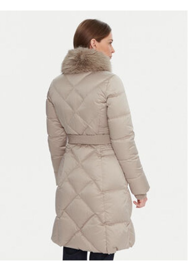 Marciano Guess Płaszcz zimowy 5BGL38 7374A Écru Regular Fit. Materiał: syntetyk. Sezon: zima