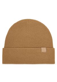 Calvin Klein Czapka Emblem LV04D8013G Beżowy. Kolor: beżowy. Materiał: kaszmir, materiał