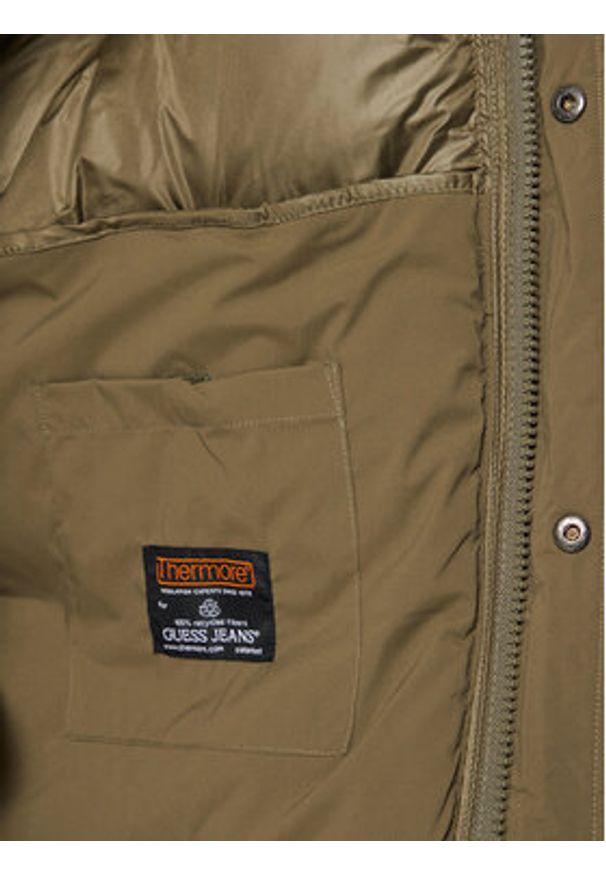 Guess Kurtka zimowa M4BL20 WGII2 Khaki Regular Fit. Kolor: brązowy. Materiał: syntetyk. Sezon: zima
