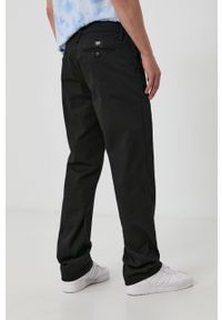 Vans Spodnie męskie kolor czarny w fasonie chinos. Kolor: czarny. Materiał: tkanina. Wzór: gładki #4