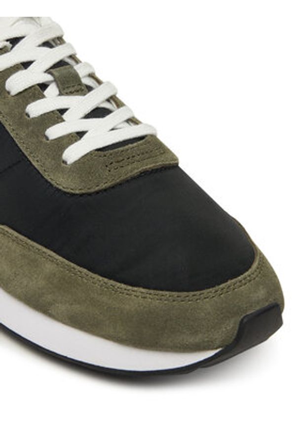 Calvin Klein Sneakersy Retro Runner Ess Mix Mat YM0YM01361 Czarny. Kolor: czarny. Materiał: zamsz, skóra