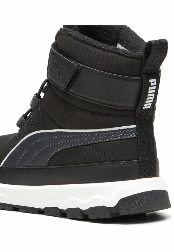 Puma - Dziecięce buty PUMA Evolve PUMA Black Strong Gray White. Kolor: biały, wielokolorowy, czarny, szary