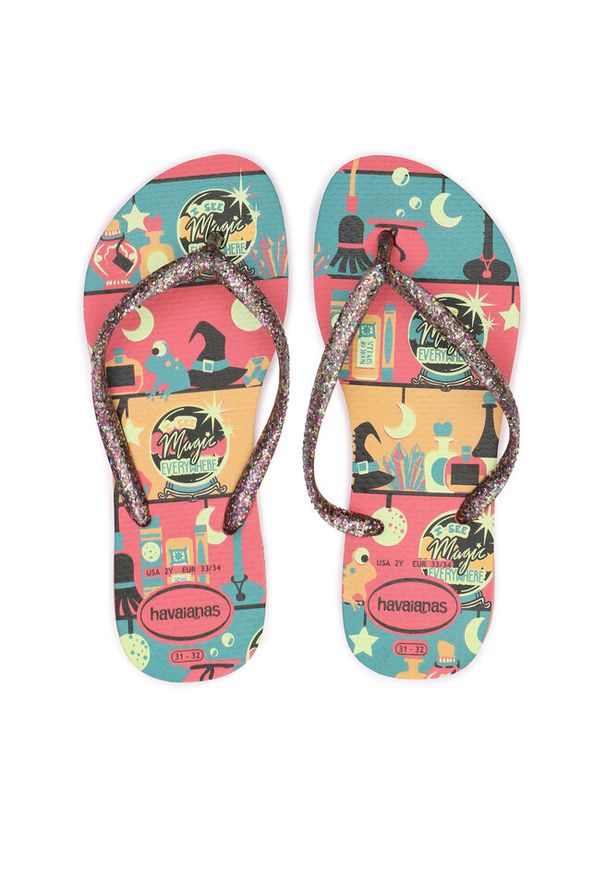 Japonki Havaianas. Wzór: kolorowy