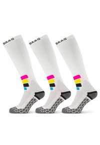 POEDERBAAS - Skarpety narciarskie Poederbaas Kompresja techniczna Pro Merino 3 pary. Kolor: biały. Materiał: poliamid, wełna, elastan. Sport: narciarstwo #1