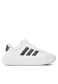 Adidas - adidas Sneakersy Grand Court Platform IE1092 Biały. Kolor: biały. Materiał: skóra. Obcas: na platformie #1