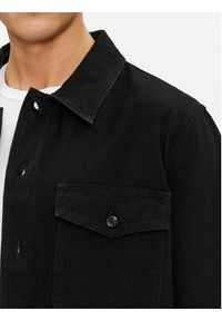 Hugo Kurtka jeansowa Enalu 50500622 Czarny Oversize. Kolor: czarny. Materiał: jeans, bawełna