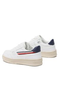 TOMMY HILFIGER - Tommy Hilfiger Sneakersy Stripes Low Cut Lace-Up Sneaker T3X9-32848-1355 S Biały. Kolor: biały. Materiał: skóra #6