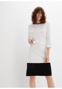 bonprix - Sukienka z dżerseju. Kolor: biały. Materiał: jersey
