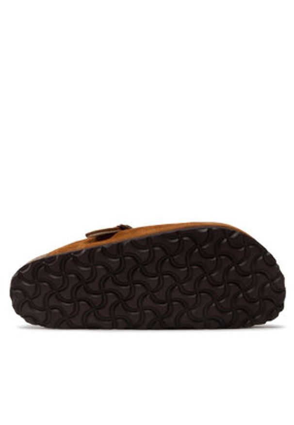 Birkenstock Klapki Boston Vl/Sheraling 1001141 Brązowy. Kolor: brązowy. Materiał: zamsz, skóra