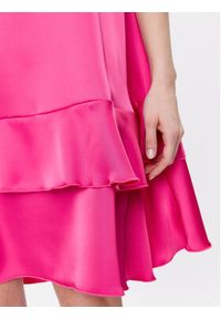 Liu Jo Beachwear Sukienka koktajlowa VA3101 T3416 Różowy Relaxed Fit. Kolor: różowy. Materiał: syntetyk. Styl: wizytowy #5