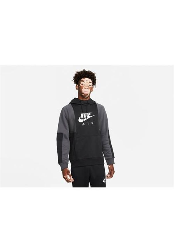 Bluza sportowa męska Nike Air Nsw Brushed-back. Typ kołnierza: kaptur. Kolor: wielokolorowy, szary, brązowy. Sport: koszykówka