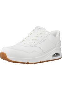 skechers - Buty Kobieta Skechers Uno biały. Kolor: biały. Materiał: syntetyk, tkanina