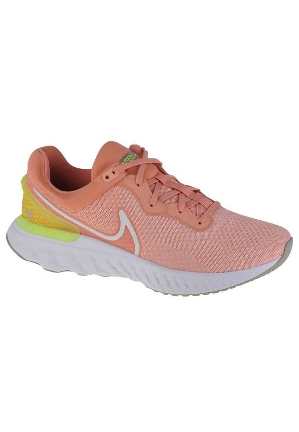 Buty Nike React Miler 3 W DD0491-800 różowe. Kolor: różowy. Materiał: syntetyk, guma. Szerokość cholewki: normalna. Sport: fitness