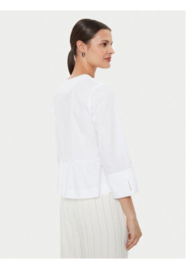 ViCOLO Bluzka TB1518 Biały Regular Fit. Kolor: biały. Materiał: bawełna