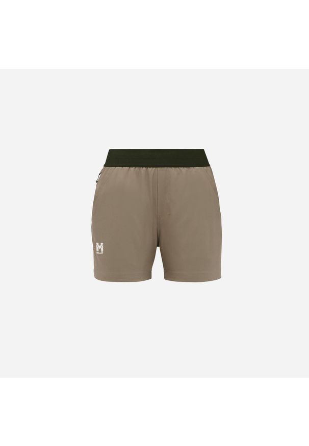 Spodenki turystyczne damskie Millet Wanaka Stretch Short III czarny. Kolor: beżowy. Sport: turystyka piesza