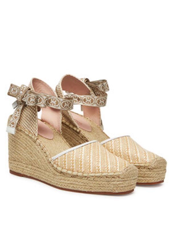 Coccinelle Espadryle E4 SRK 32 01 01 Beżowy. Kolor: beżowy. Materiał: materiał