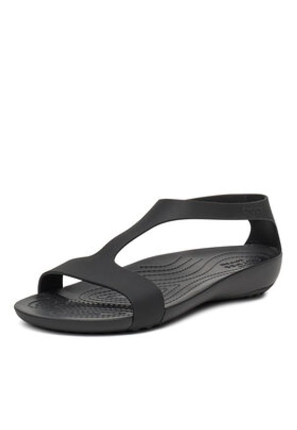 Crocs Sandały SERENA SANDAL 205469-060 Czarny. Kolor: czarny. Materiał: syntetyk, materiał
