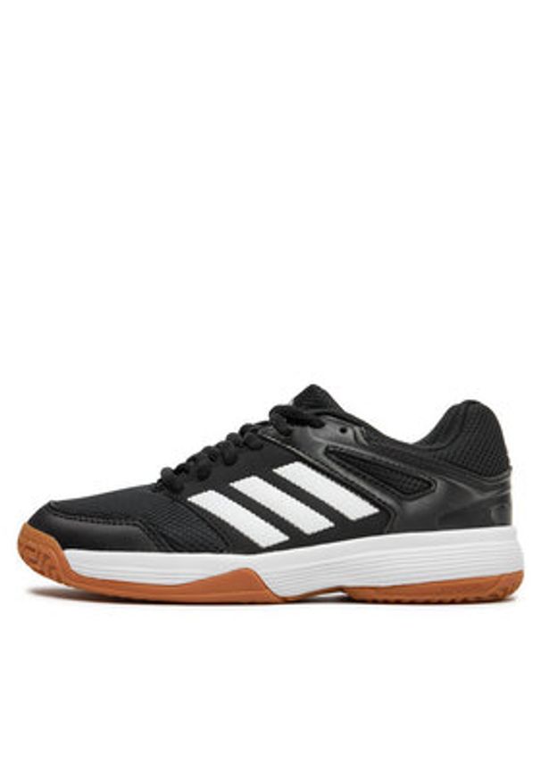 Adidas - adidas Buty halowe Speedcourt Indoor Kids IE8035 Czarny. Kolor: czarny. Materiał: materiał