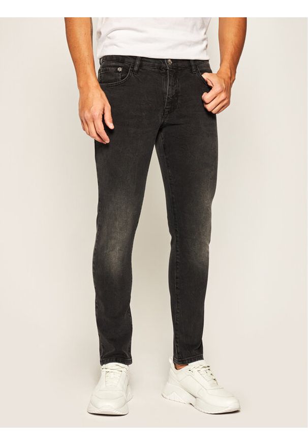 Iceberg Jeansy 20EI1P02SK16003 Czarny Slim Fit. Kolor: czarny