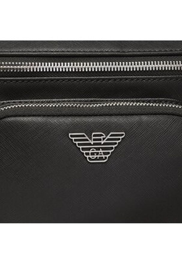 Emporio Armani Nerka Y4O238 Y138E 81072 Czarny. Kolor: czarny. Materiał: skóra