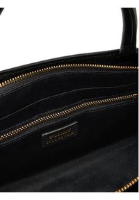 TOMMY HILFIGER - Tommy Hilfiger Torebka American Icon Mini Tote Leather AW0AW17926 Czarny. Kolor: czarny. Materiał: skórzane #5