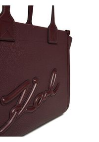 Karl Lagerfeld - KARL LAGERFELD Torebka A4W30258 Bordowy. Kolor: czerwony. Materiał: skórzane #4