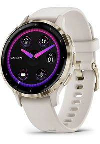 GARMIN - Zegarek sportowy Garmin Venu 3S Kremowy (010-02785-04). Kolor: kremowy. Styl: sportowy