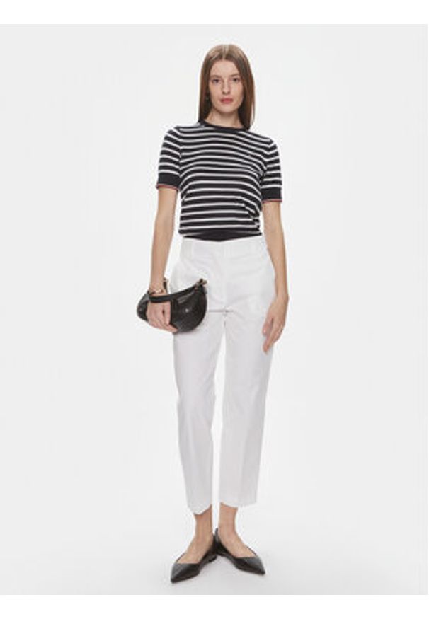 TOMMY HILFIGER - Tommy Hilfiger Chinosy WW0WW40504 Biały Straight Fit. Kolor: biały. Materiał: bawełna
