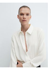 mango - Mango Koszula Basic 67030436 Écru Relaxed Fit. Materiał: syntetyk #10