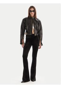 Versace Jeans Couture Kurtka skórzana 79HAVP03 CP021 Czarny Regular Fit. Kolor: czarny. Materiał: skóra #4