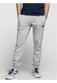 Jack & Jones - Jack&Jones Spodnie dresowe Gordon Newsoft 12178421 Szary Regular Fit. Kolor: szary. Materiał: bawełna