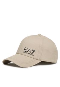 Czapka z daszkiem EA7 Emporio Armani. Kolor: beżowy #1