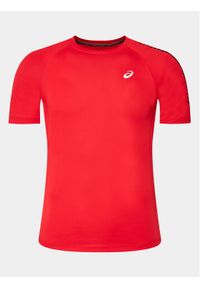 Asics Koszulka techniczna Icon Ss 2011B055 Czerwony Regular Fit. Kolor: czerwony. Materiał: syntetyk