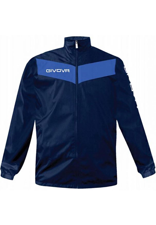 Givova - Męska Kurtka Wodoodporna Scudo. Kolor: niebieski. Sport: turystyka piesza